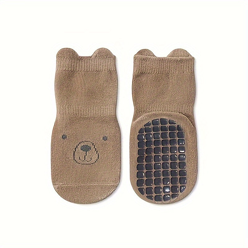 5 Pairs of Children's Toddler Boys and Girls Anti-Slip Socks