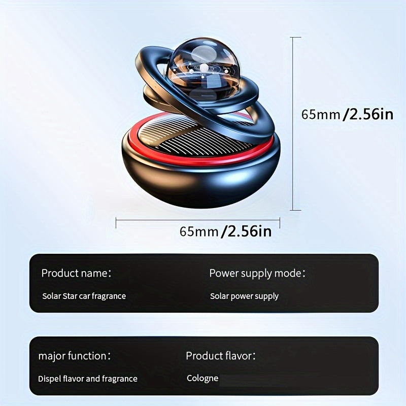 Solar Rotating Car Loaves Loaves Car Interior Decoration With Solid Car Fragrance Loaves