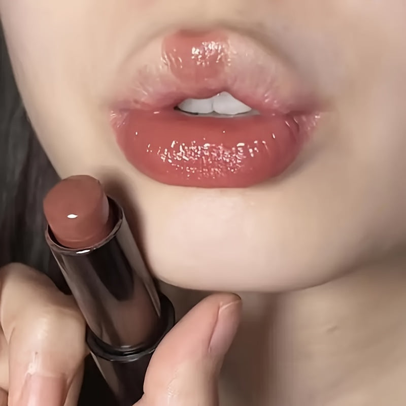 Moisturizing Hydrating Tinted Lip Balm - Long-Lasting, Waterproof & Smudge-Proof, Low Saturation, Mirror Finish for All Skin Types