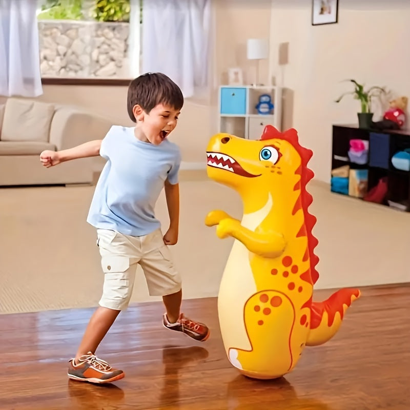 1pc Boxing Punching Bag Inflatable Tumbler Toy Room Special Vertical Child Fighting Exercise Puzzle Sandbag Inflatable Tumbler Toy Room Special Vertical Fighting Exercise Puzzle Dinosaur