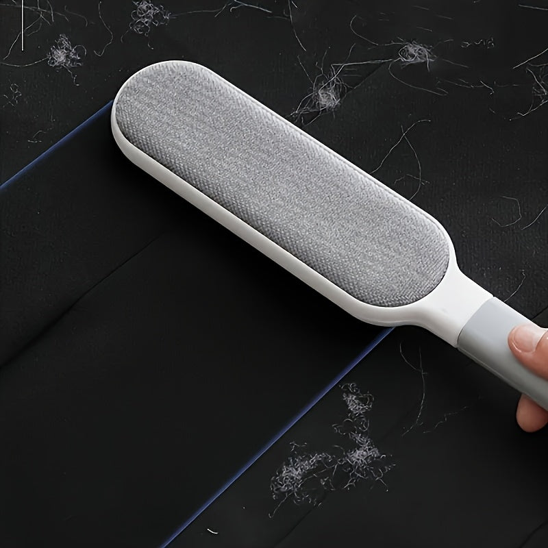 Reusable Pet Hair Remover Brush - Dual-Sided, Static Cling for Cats & Dogs, Ideal for Furniture, Clothes, Carpets - Durable Polypropylene, No Batteries Required