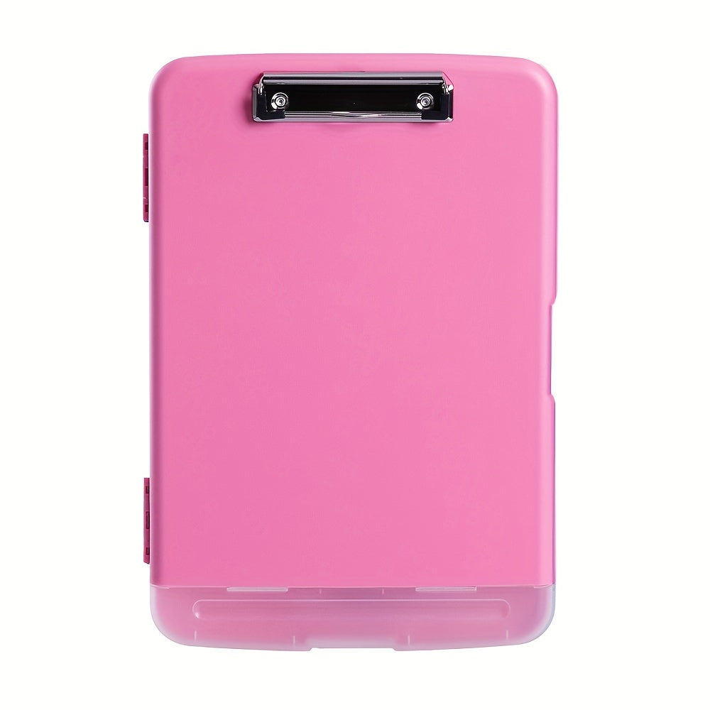 8.5X11 Clipboard with storage, Plastic A4 Clips Board with pen holder to keep your documents organized