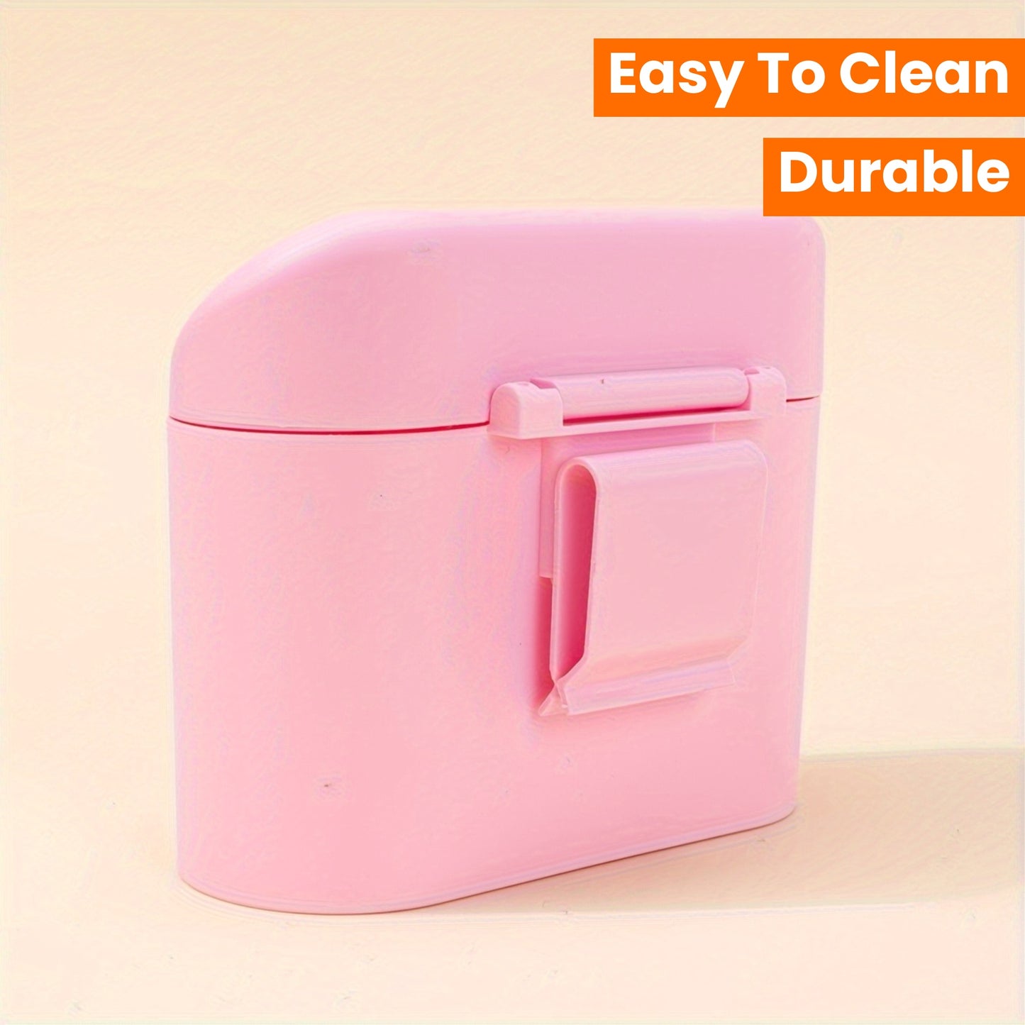 Compact Flip-Top Lid Car Trash Can - Durable, Easy to Clean Garbage Bin for Vehicle Use