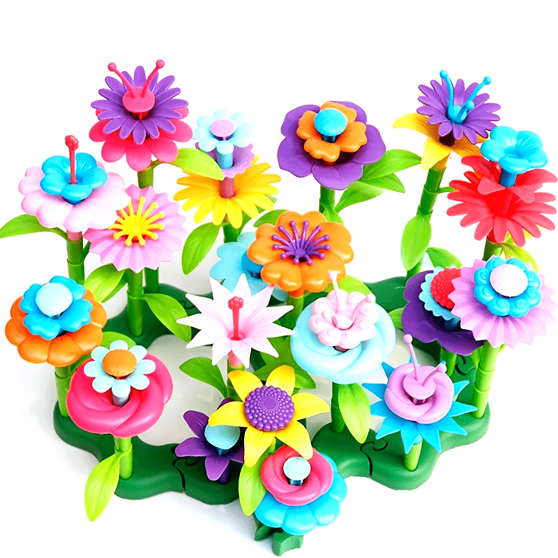 Garden Building Set 72pcs Girls' Early Learning Toys Gift for Girls and Boys Ages 3-6, Garden Building Toys Educational Activity Kindergarten Boys and Girls Toy