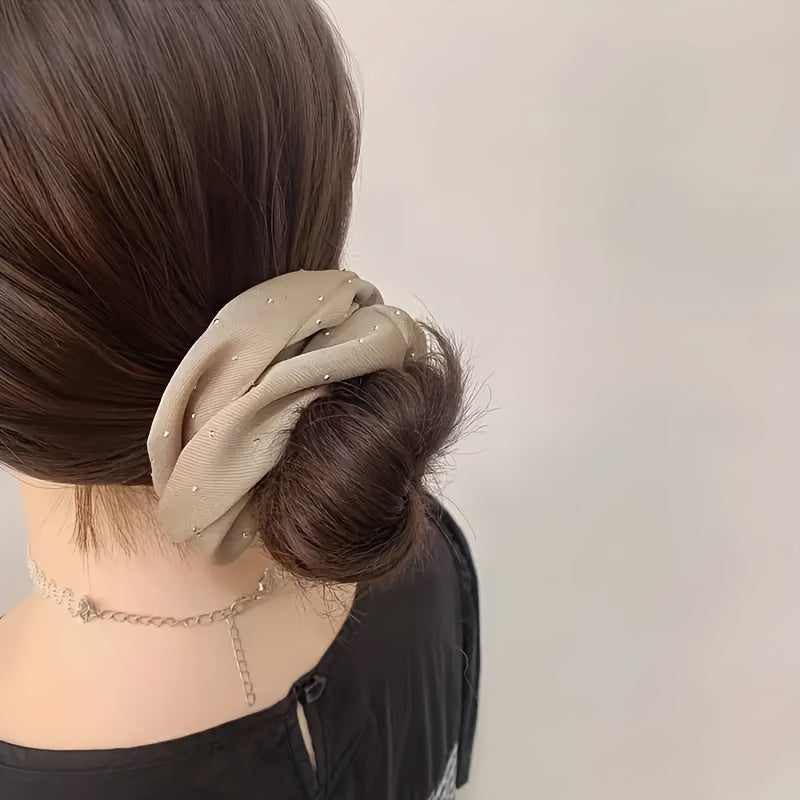 3pcs Elegant Women's Hair Tie Set, Stylish Rhinestone Headbands with Embellished Fabric Straps, Perfect for Ladies and s, Ideal Wedding and Party Gift