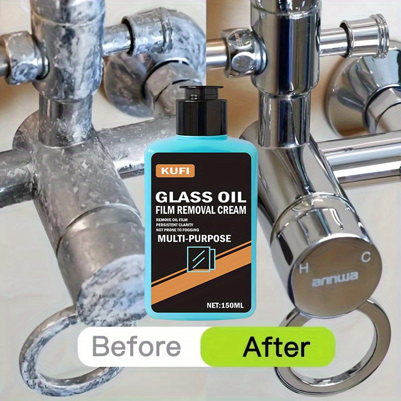 Glass Cleaner for Bathroom, Shower Removal of Oxidation Layer, Car Glass Polish Brightens Windows Suitable for Automotive and Home Use