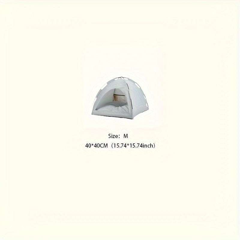 Cozy Pet Tent for Cats and Dogs - Soft and Comfortable Sleeping Nest with Solid Color Design Christmas Gift