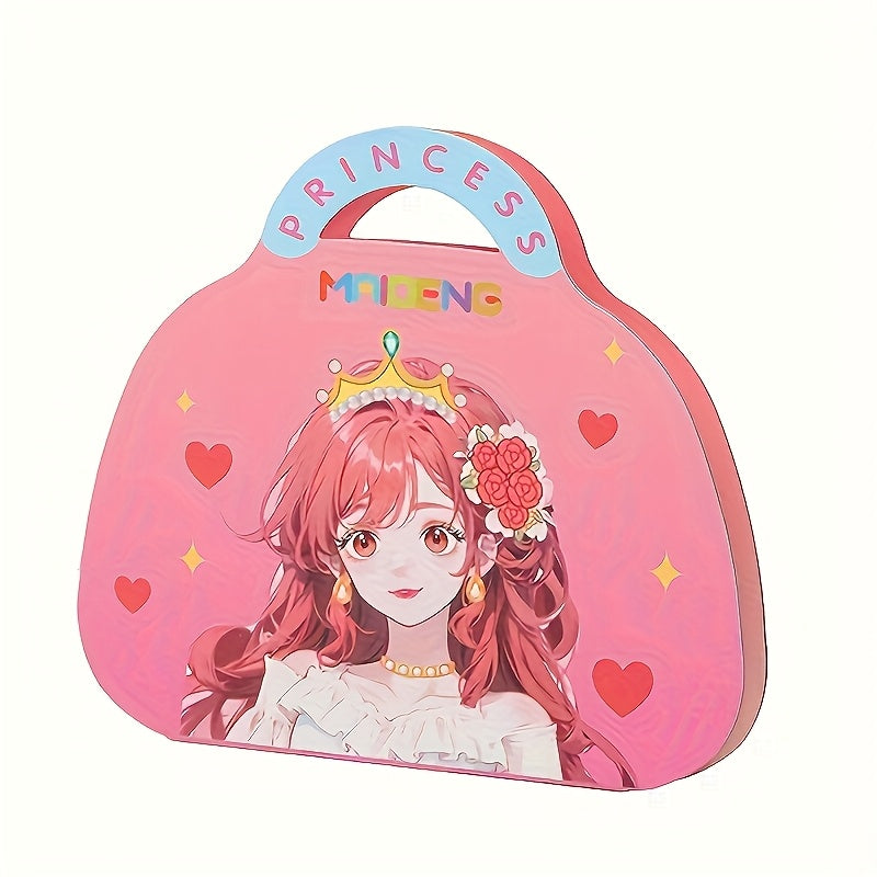 DIY Princess Makeup Bag Set - Handmade Makeup Dress Up, Diamond Stickers, Suitable for Girls | Perfect for New Year, Easter, Christmas, Mother'S Day, New Year