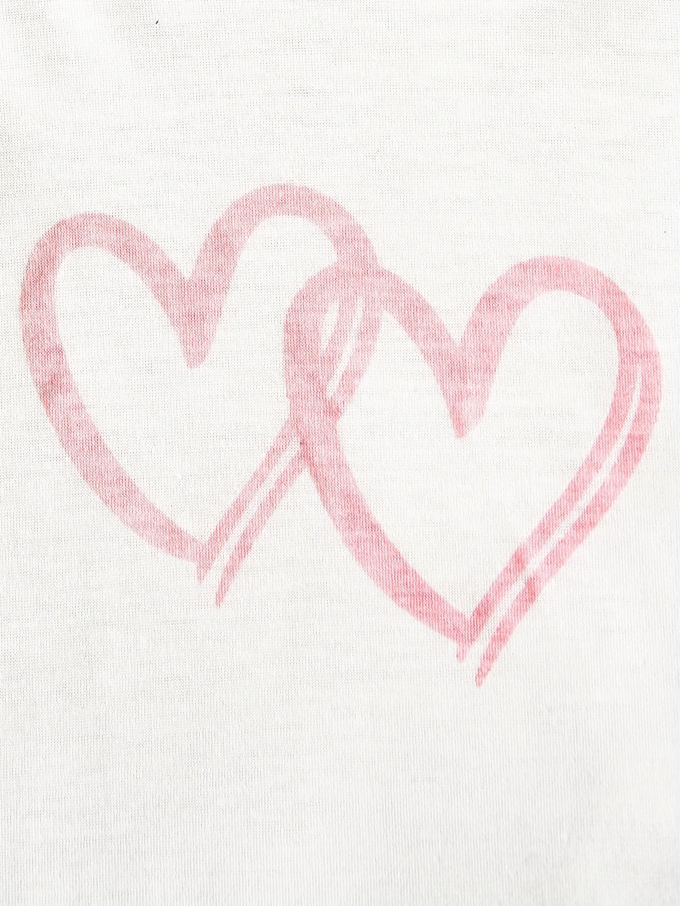 2pcs Girls' Shorts with Love Embroidery Set, Perfect for Outdoor