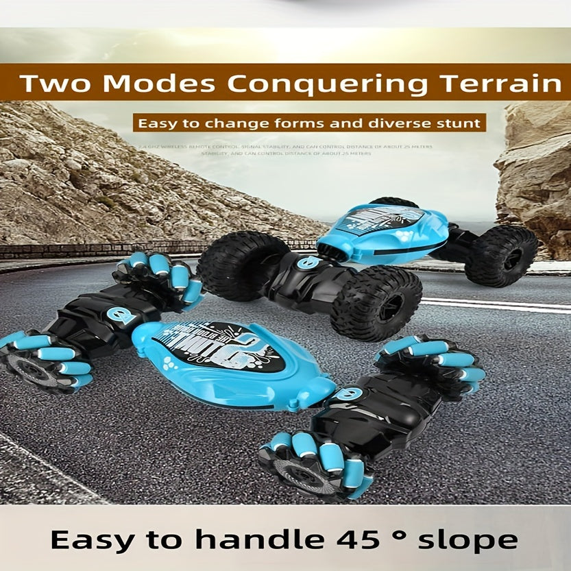 Remote Control Car Toys, Hand Control Remote Control Car for Boys All Terrain Monster Truck Gesture Remote Control Stunt Car 360° Flip for Children Over 14 Years Old with Lights Music