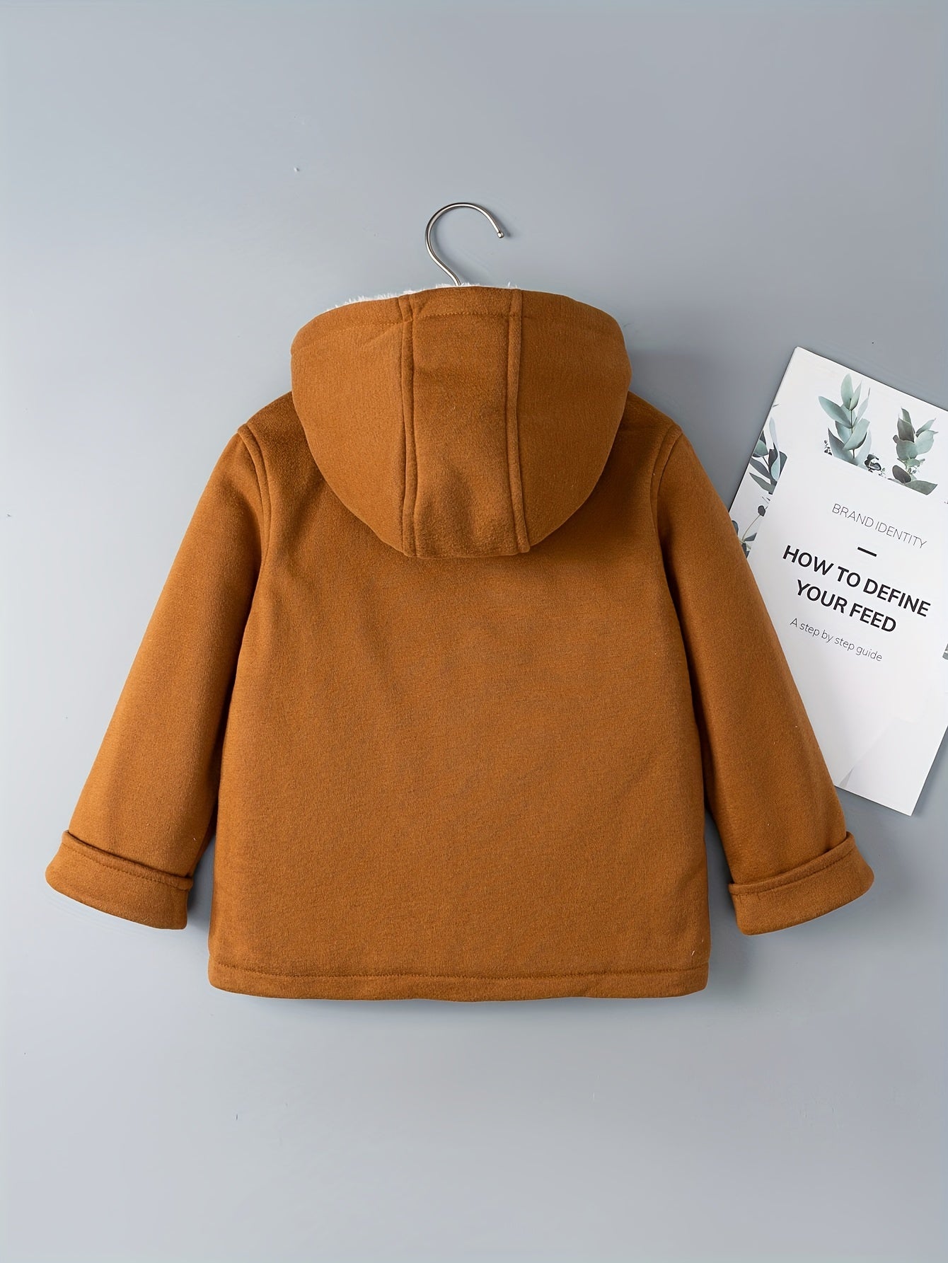Hooded Fleece Jacket - Soft, Warm, Ideal for Fall & Winter Wear, Button-Front
