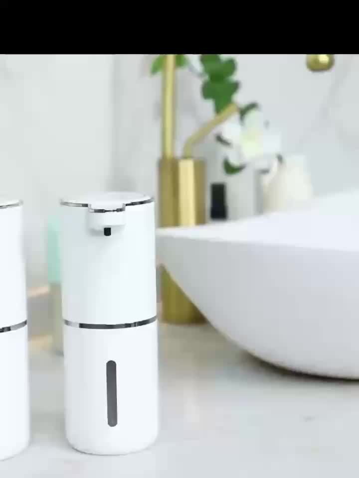 380Ml Automatic Soap Dispenser with Touchless Sensor - Wall-Mounted, Rechargeable Lithium Battery, USB Charging, Modern Black Design for Bathroom And Kitchen, Bathroom Soap Dispenser|Modern Soap Dispenser|Touchless Soap Dispenser