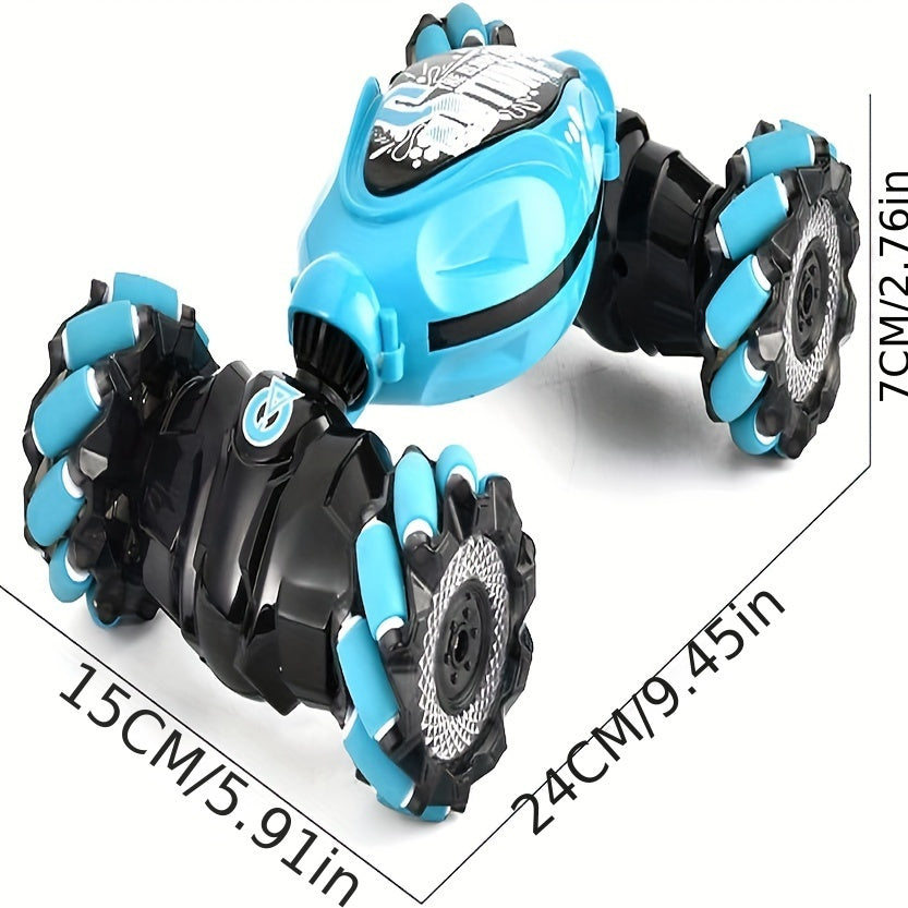 Remote Control Car Toys, Hand Control Remote Control Car for Boys All Terrain Monster Truck Gesture Remote Control Stunt Car 360° Flip for Children Over 14 Years Old with Lights Music