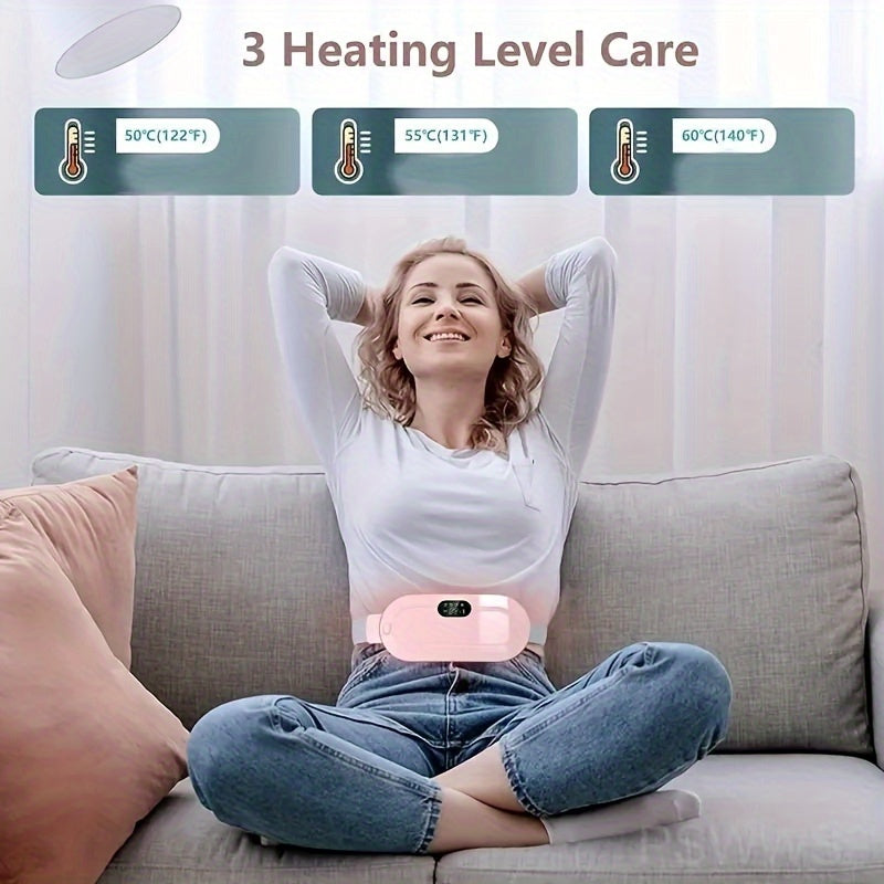Menstrual Heating Pad for Abdominal And Lower Back Massage, Electric Heating Belt Designed to Warm The Waist And Abdomen, Portable Heating Strap.