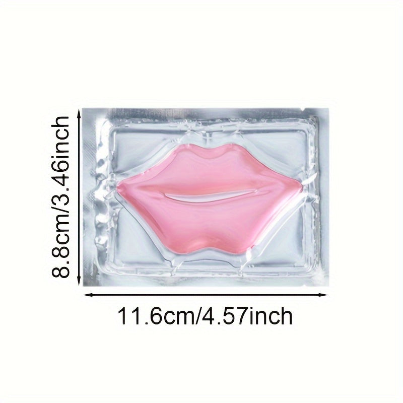 30pcs Hyaluronic acid Pink Crystal Lip Mask Patch for Hydrated Lips, Moisturizing And Hydrating Anti-Dry Lip Care & & Lip Sleeping & Lip Nourishes & Lip Soothing Mother Gifts Set Gifts for Women
