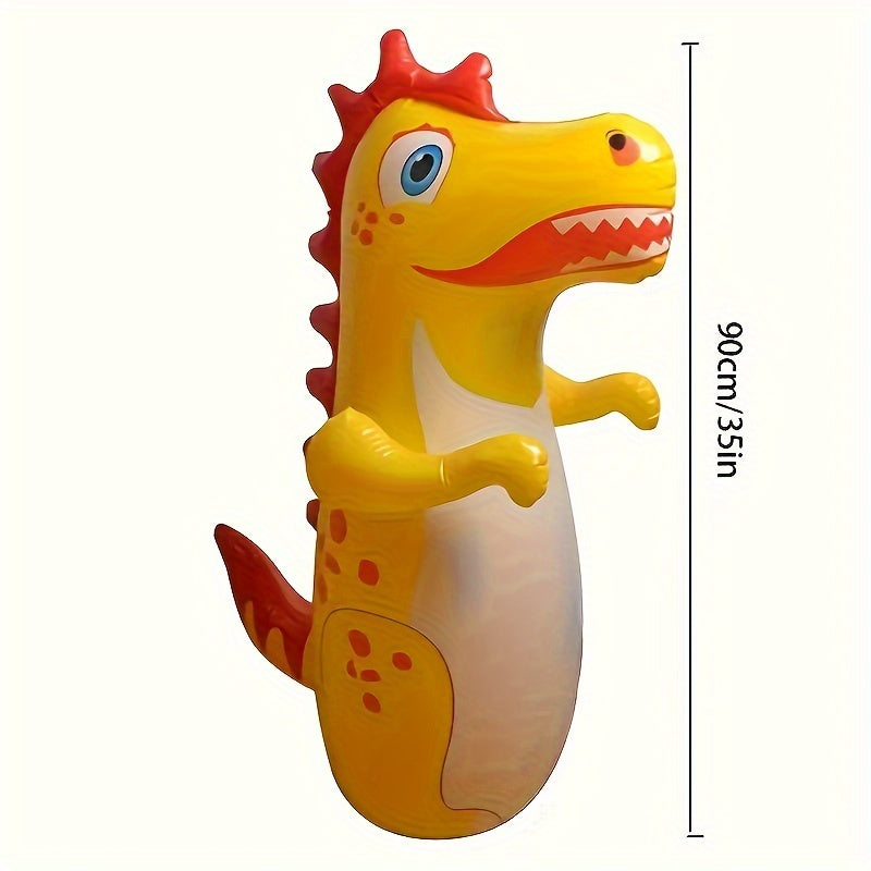 1pc Boxing Punching Bag Inflatable Tumbler Toy Room Special Vertical Child Fighting Exercise Puzzle Sandbag Inflatable Tumbler Toy Room Special Vertical Fighting Exercise Puzzle Dinosaur