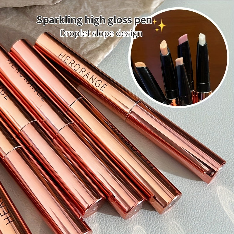 6 colors Sparkling High gloss pen highlighter Stick - Glitter Shimmering Eyeliner Pen for Brightening and Enhancing Eyes For Music Festival