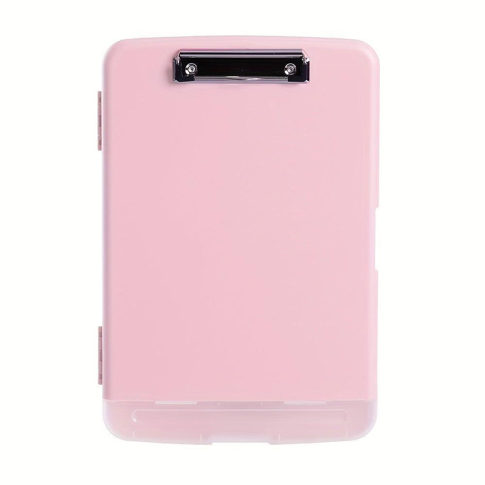 8.5X11 Clipboard with storage, Plastic A4 Clips Board with pen holder to keep your documents organized