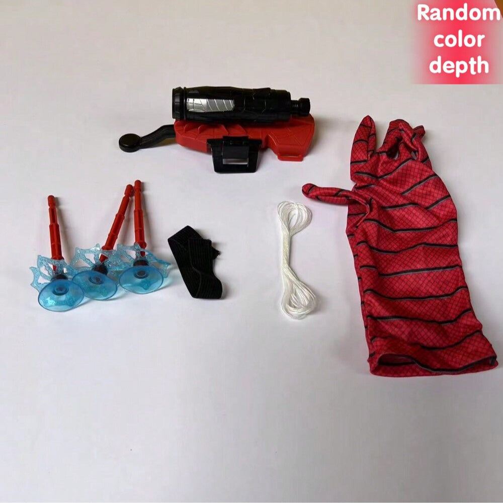 Spider Web Launcher Gloves - Red & Blue Hero Toy for Youngsters & Adults, Fun Interactive Party Game, Durable ABS Material, Perfect for Halloween & Christmas Gifts