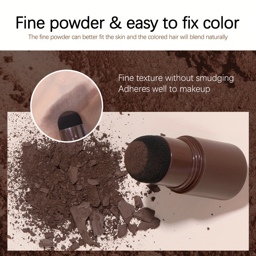 Instant Uniform Hairline Lakerain Powder Stick - Waterproof, Long-Lasting, Natural Finish Sponge Pen for All Skin Tones & Gray Root Coverage