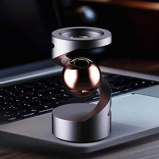 Elegant Gyroscope Desk Toy - Aluminum Alloy, Non- Levitating, Finger Rotation Desktop Ornament for Office Decor