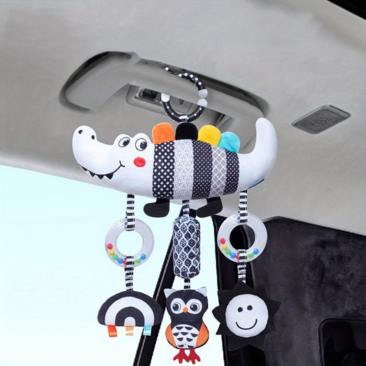 Baby Toy Black and White Wind Chime Hanging Ornament 0+ Newborn Baby Christmas Gift and Birth Present Perfect Holiday Gift Choice Suitable for Kids' Car Toy and Stroller Toy Bedtime Hanging