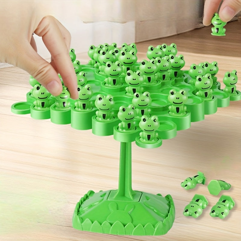 One set (Frog Balance Tree+Frog Chess Pieces*50) Concentration Training Board Game, Couple Game, Relationship Cultivation Tools, Puzzle, Double Puzzle Board Game, suitable for daily life, gifts