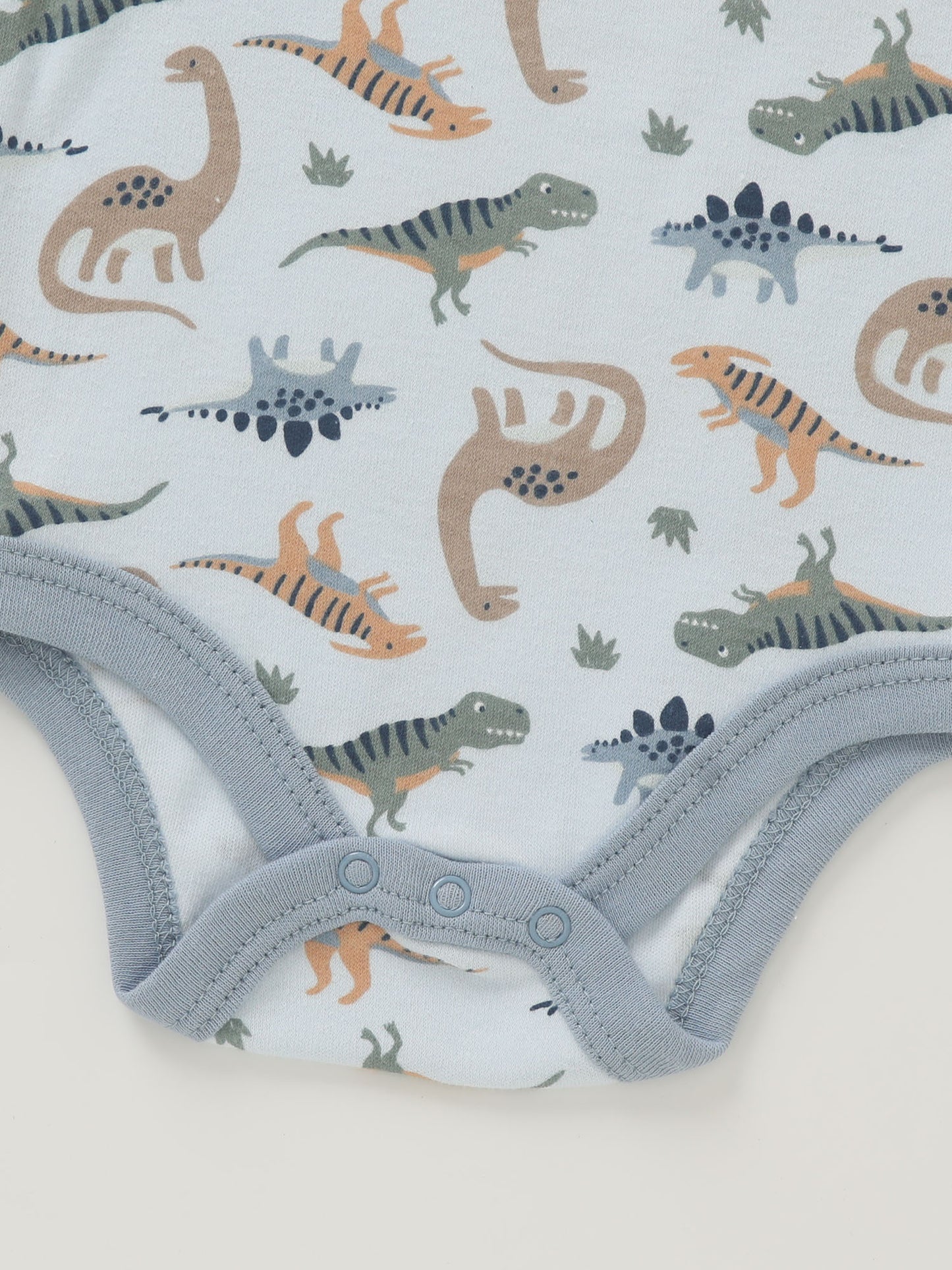 6pcs PAYIFANG Youngsters Boy Rompers with Dinosaur & Truck Embroidery - Cotton Blend, Short Sleeve, Round Neck Bodysuits for Youngsters & Youngsters, Ideal for Outdoor Activities, Youngsters Boy Clothes, Perfect for Outdoor