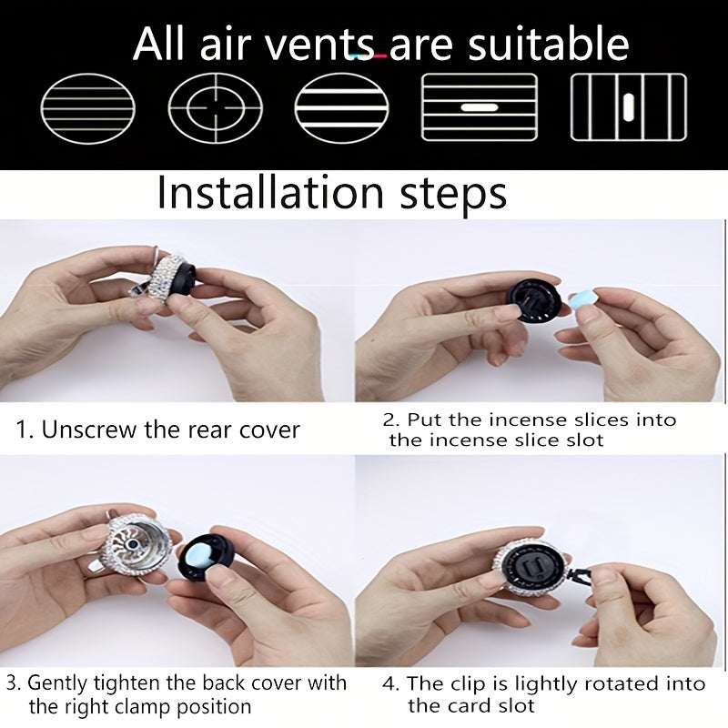 Car Air Vent Solid Perfume, Vehicle Air Freshener, Air Conditioning Fragrance Tablets, Air Force Propeller Perfume, Solid Fragrance Tablets, Rotating Fan Car Interior Decoration, Handmade Rhinestone Fragrance Tablets, Automotive Air Freshener, Interesting