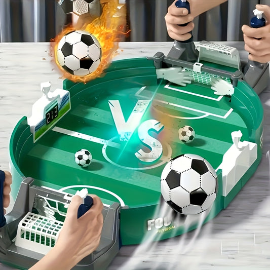 Kids Interactive Table Soccer Game, 5 Balls, Educational Sports Tabletop Toy, Plastic Frame, Ideal for Valentine'S Day, Easter, Birthday Gifts, Ages 3+