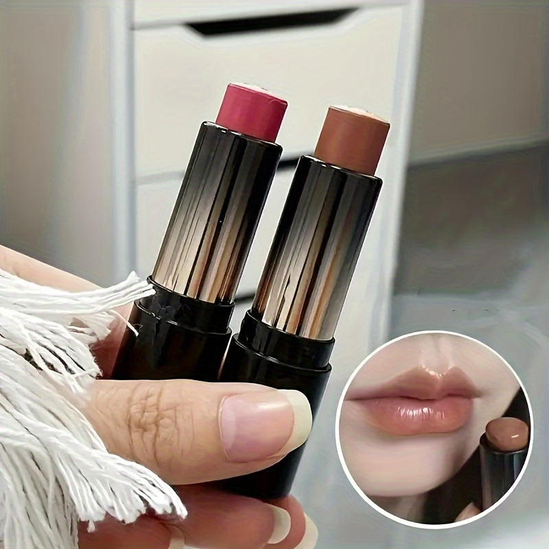 Moisturizing Hydrating Tinted Lip Balm - Long-Lasting, Waterproof & Smudge-Proof, Low Saturation, Mirror Finish for All Skin Types