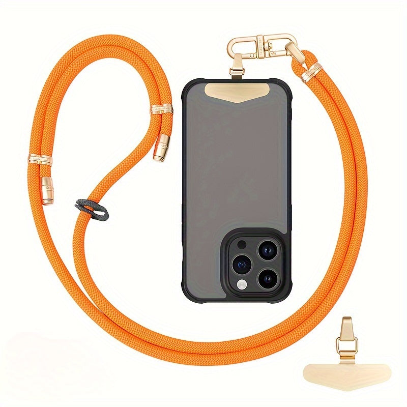 63-Inch Adjustable Crossbody Phone Lanyard with Clip - Durable, Anti-Theft Wrist Strap for Secure Shopping & Travel - Available in Multiple Colors