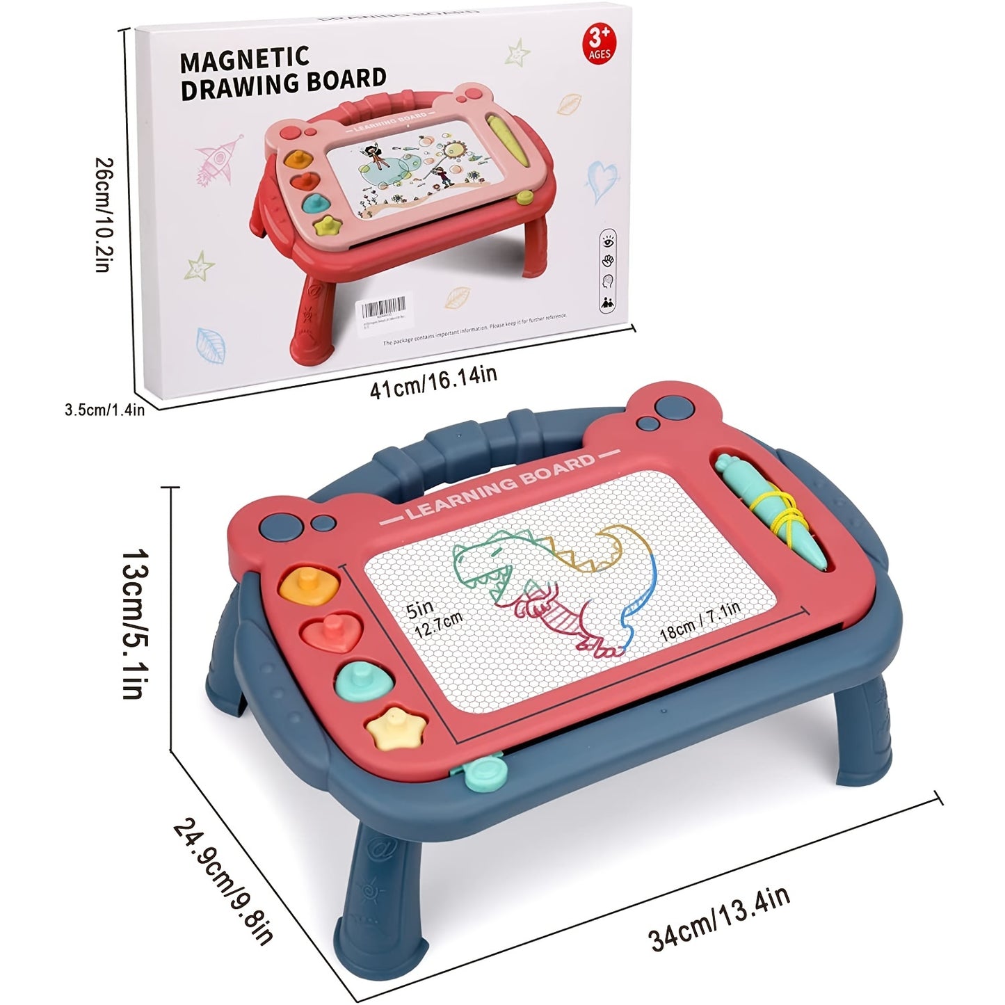 Magnetic Drawing Board | Educational Toy for Boys & Girls - Sketch, Graffiti, Learning Fun