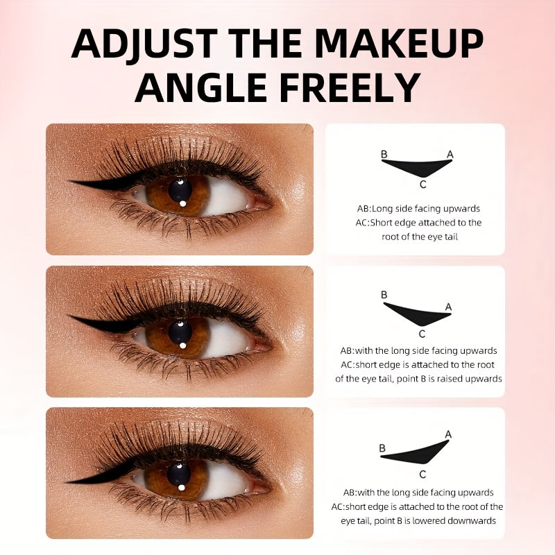 Waterproof Smudge-Proof Eyeliner Seal Liquid Liner - Long-Lasting, One-Stroke Application, Smudge-Resistant, Rotatable Design for Easy Grip, 2 Black Shades, Travel-Friendly, Ideal Gift for Beginners & Professionals, Liquid Eyeliner Waterproof, Makeup Esse