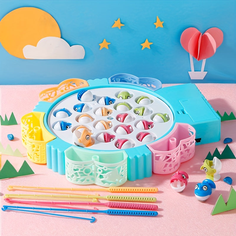 Fishing Toys, Hook Electric Spin With Music, Size Models Optional, Blue And Pink, Toys And Gifts For Kids, Cute Stickers, Practical Birthday And Christmas Gifts easter gift
