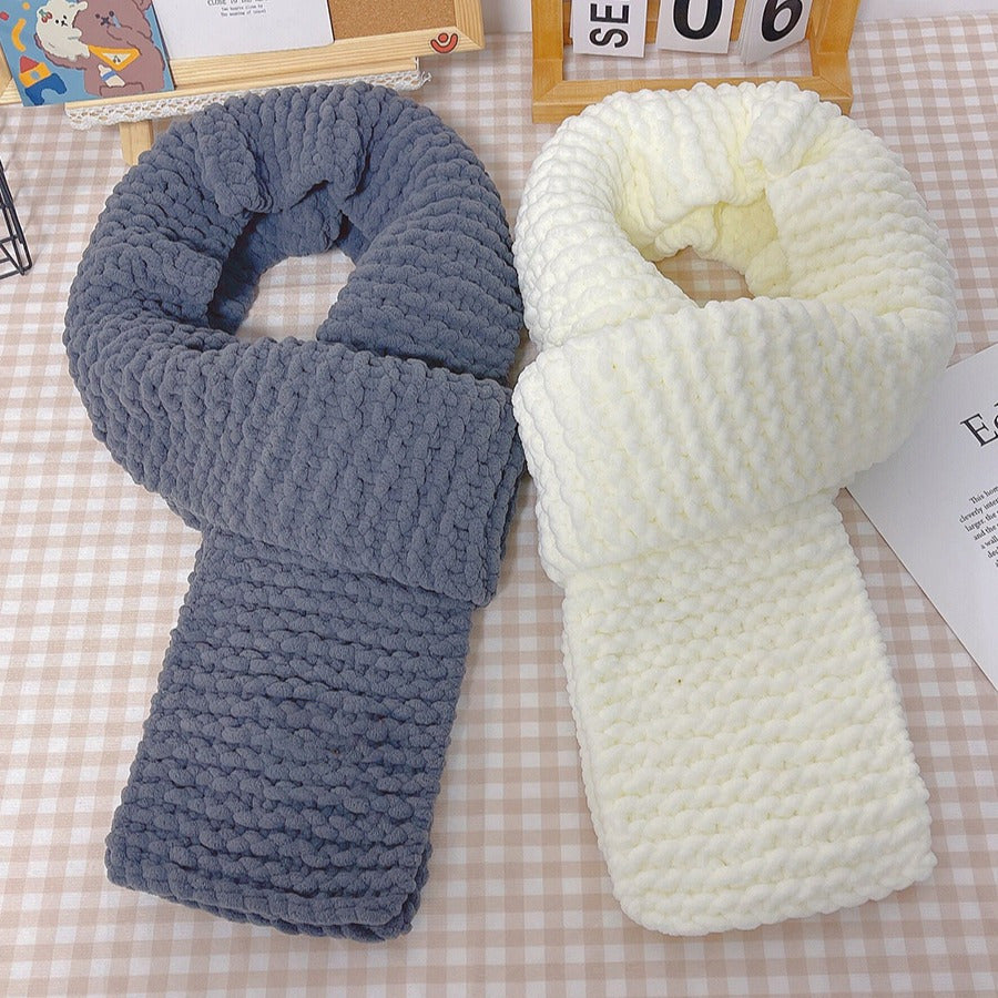 5pcs Ultra-Soft Chunky Chenille Yarn - Perfect for DIY Knitting & Crochet Projects, Scarves, Hats, Blankets | Available in Multiple Colors