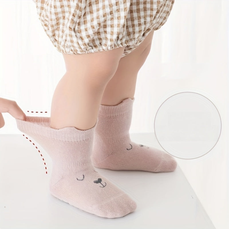 5 Pairs of Children's Toddler Boys and Girls Anti-Slip Socks