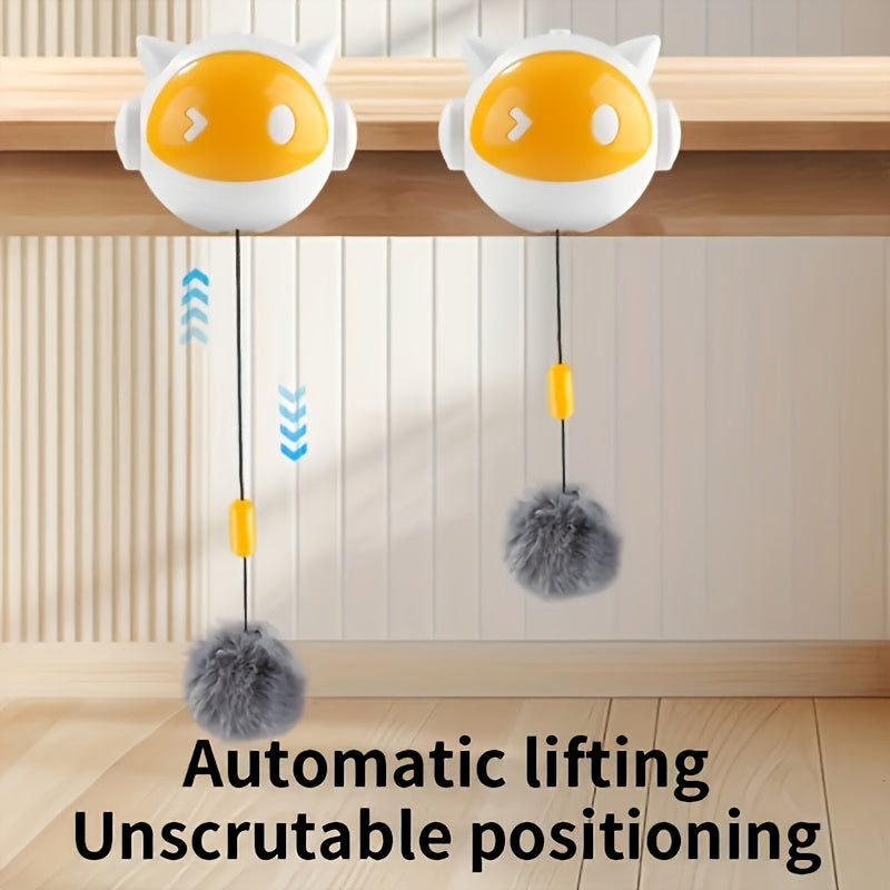 Wtcw-01Automatic Cat Teasing Artifact, Intelligent Telescopic Cat Teasing Ball, Self-Hilarity, Electric Pet Toys, Hanging Cat Teasing Toys, Without Battery