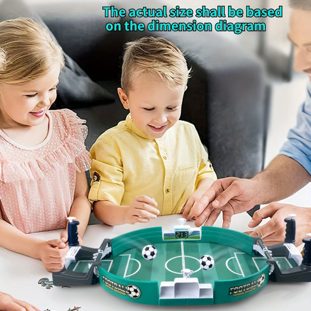 Kids Interactive Table Soccer Game, 5 Balls, Educational Sports Tabletop Toy, Plastic Frame, Ideal for Valentine'S Day, Easter, Birthday Gifts, Ages 3+