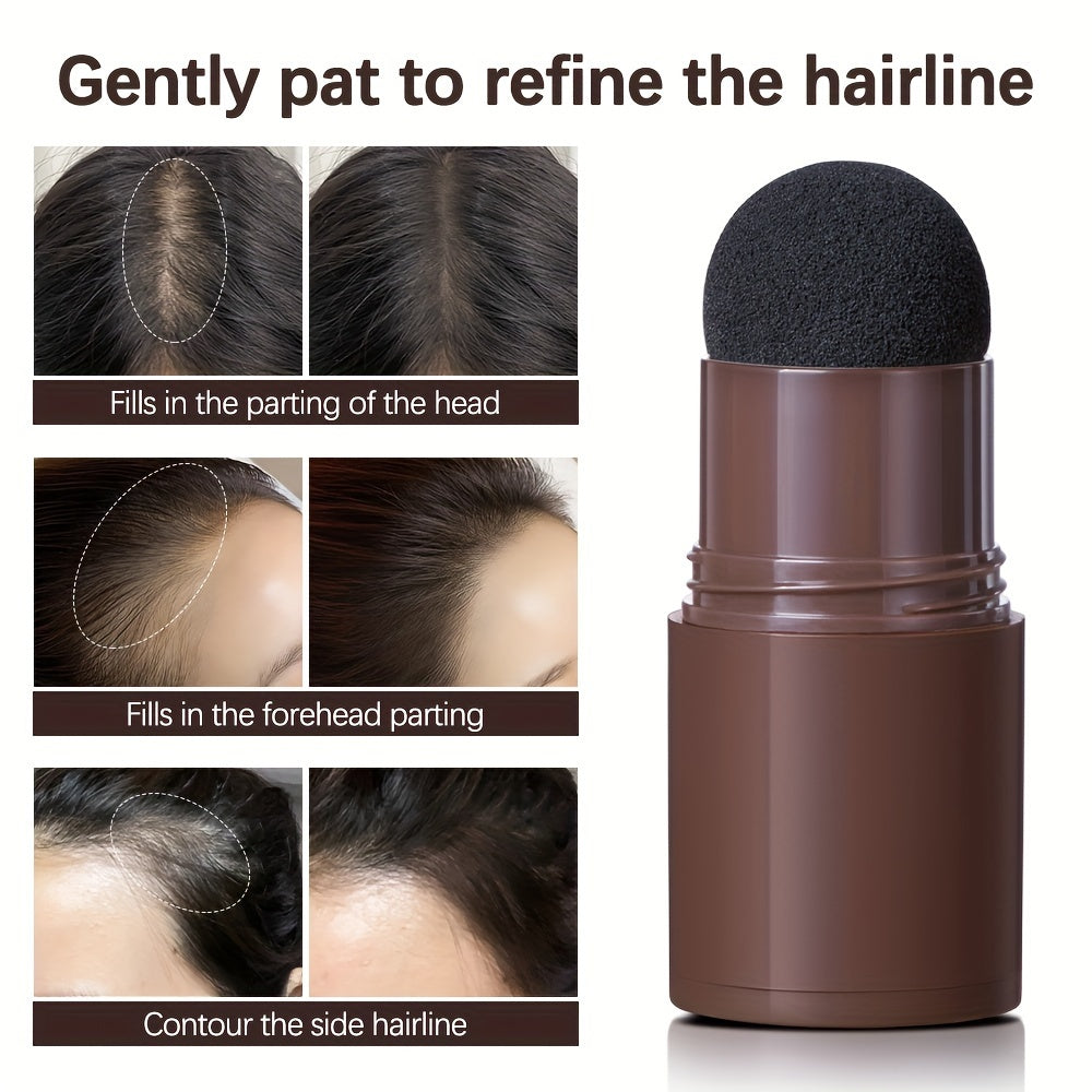Instant Uniform Hairline Lakerain Powder Stick - Waterproof, Long-Lasting, Natural Finish Sponge Pen for All Skin Tones & Gray Root Coverage