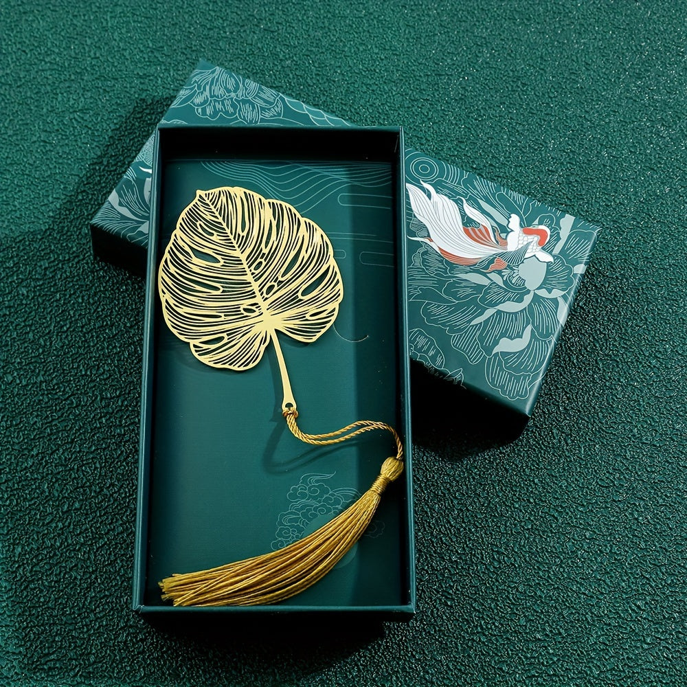 Exquisite Leaf Vein Bookmarks - Metal Literary Gifts for Teachers and Friends - Unique Seasonal Holiday Gift Sets for Book Lovers