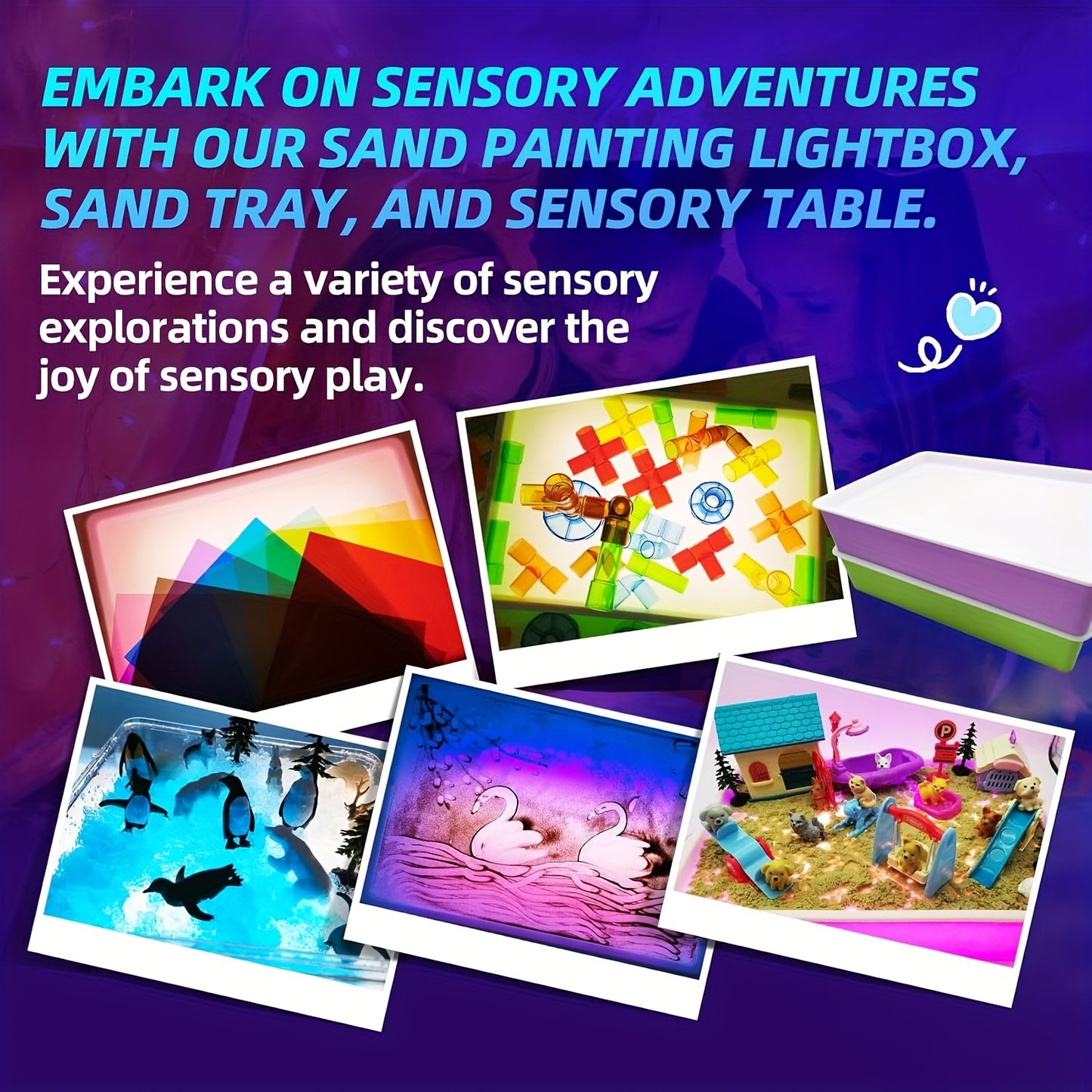Children DIY sand painting Light table,art supplies,craft supplies,arts and crafts,art supplies,lite brite,sand art kits for kids, Glow puzzle toys, crafts for kids ages 4-6,party favors