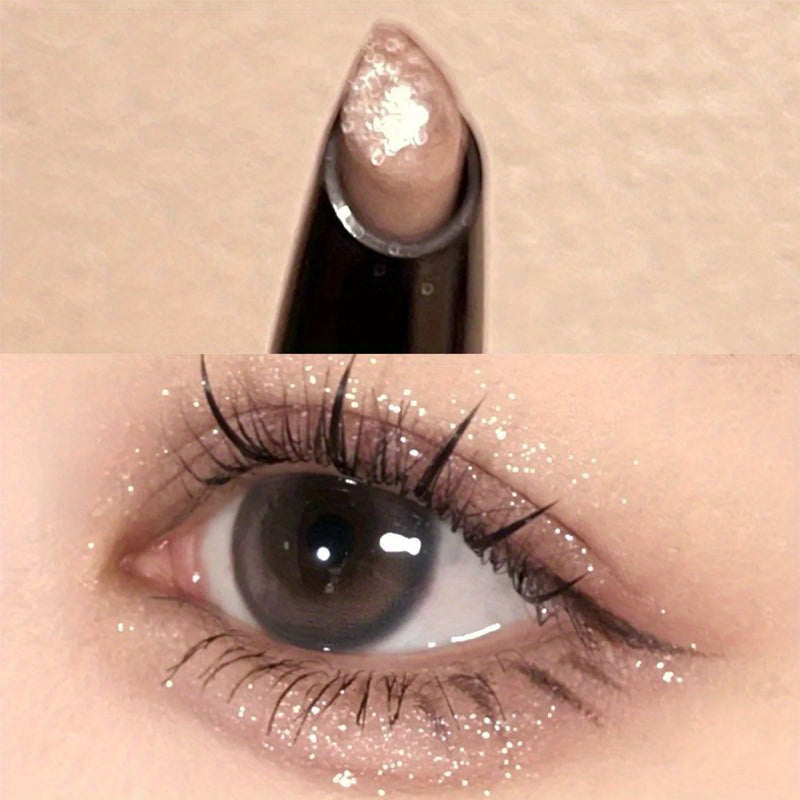6 colors Sparkling High gloss pen highlighter Stick - Glitter Shimmering Eyeliner Pen for Brightening and Enhancing Eyes For Music Festival