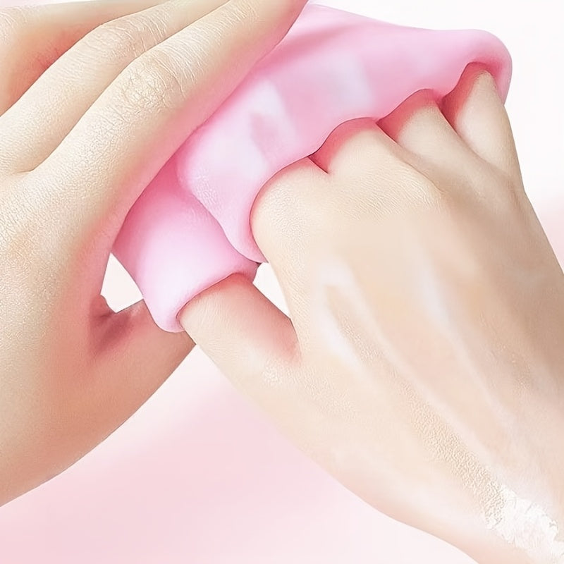 1 Pair Silicone Moisturizing Gloves, Soft Silicone Hand Care Gloves, Hydrating Aloe Vera Lotion, Exfoliating Hand Tools for Dry, Cracked, and Aging Hands, Suitable for All Sizes, Reusable