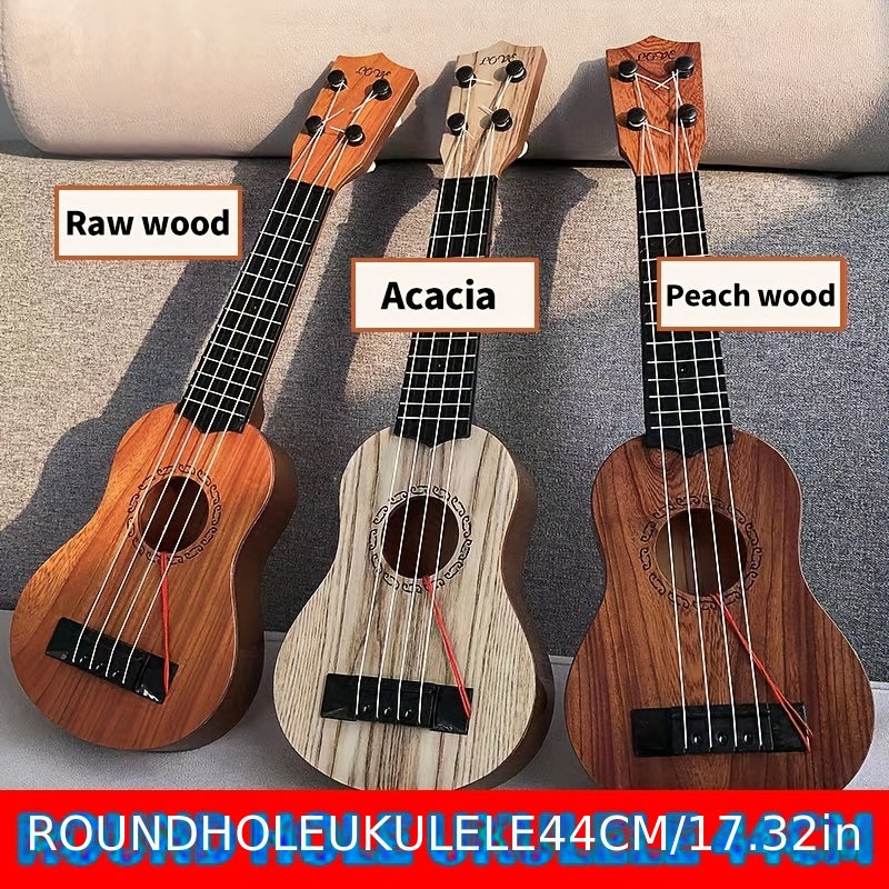 Interactive Children's Playable Ukulele Toy Guitar Set with Strings for Ages 3-6, Perfect Christmas and New Year Gift