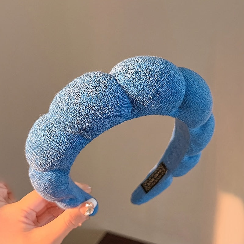 3pcs/1pc Women's Plush Hair Band Love Bear White, Black, Khaki Headband, Fashionable Multi-functional High-end Elegant Simple Solid Color Hair Tie Headwear, Suitable for Daily Outing, Leisure, Party, Commuting, Vacation, Ponytail, Hair Tie, Washing Face,