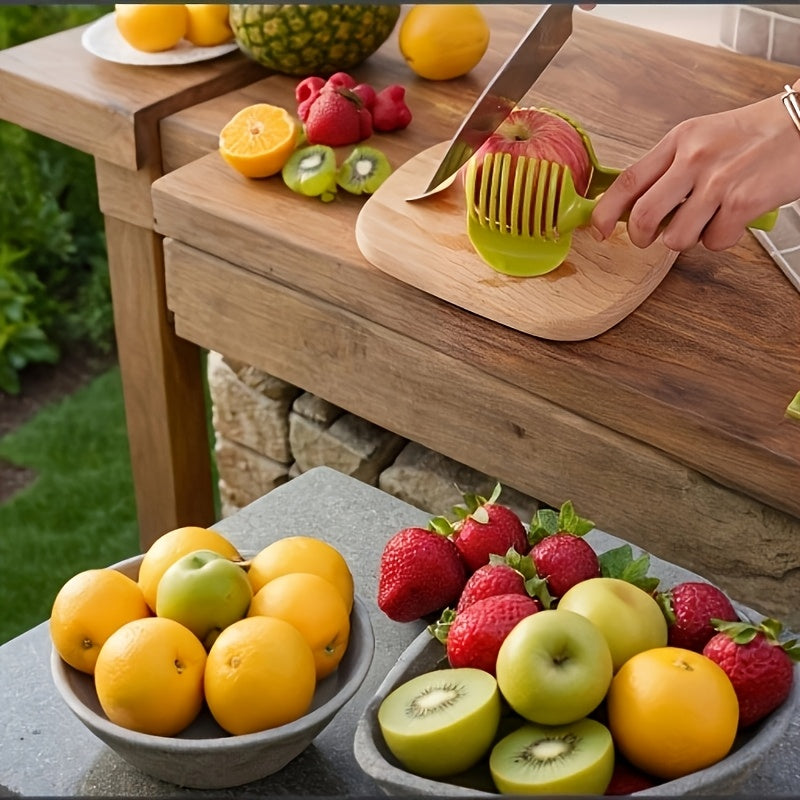 Multi-Function Vegetable and Egg Slicer Tool - Easy-to-Use Kitchen Gadget for Cutting Eggs, Potatoes, Tomatoes, Lemons, Apples in Shapes, Portable Outdoor Kitchenware, Essential Kitchen Utensil