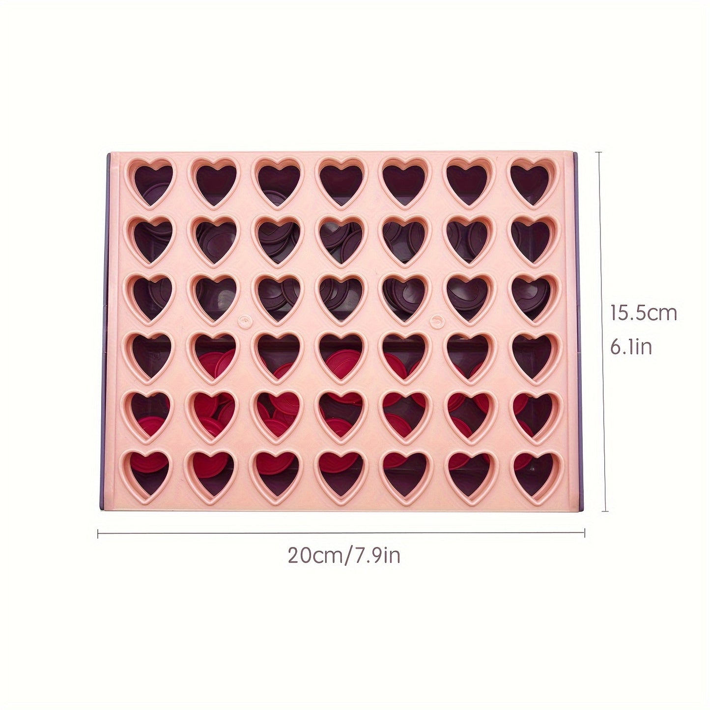 A Portable Four-In-A-Row Game, Perfect for Family Interaction And Travel, Foldable for Two Players, Ideal As a Valentine'S Day Gift.