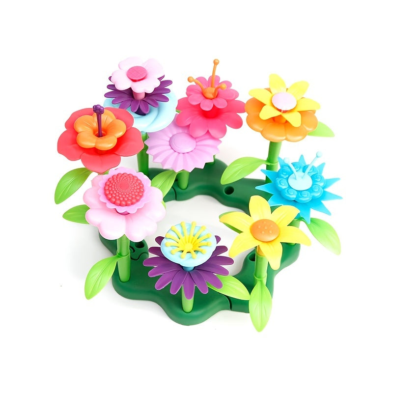 Garden Building Set 72pcs Girls' Early Learning Toys Gift for Girls and Boys Ages 3-6, Garden Building Toys Educational Activity Kindergarten Boys and Girls Toy