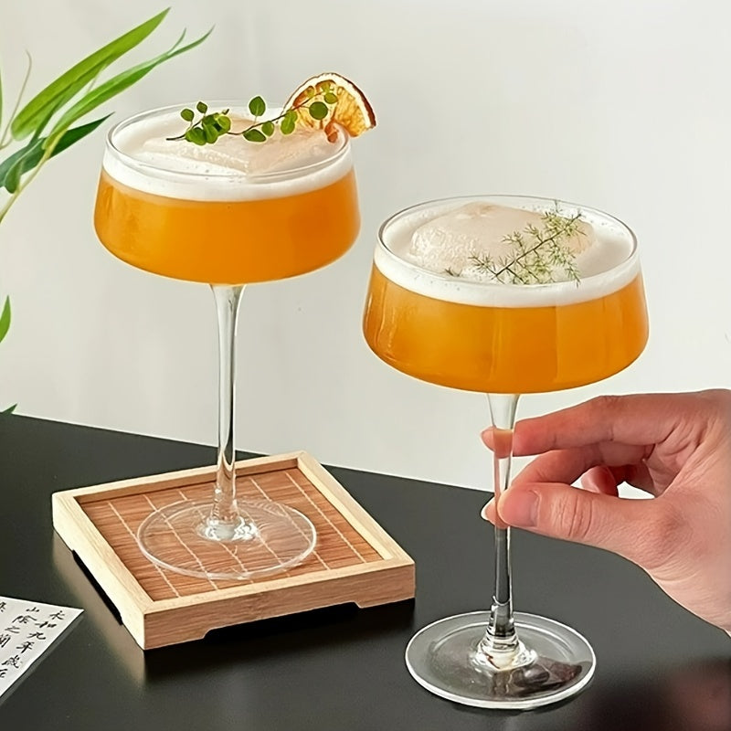 1/2pcs Japanese High-Stem Tower Cups, Creative Cocktail Glasses, Martini Cups, And Special Fruit Drink Glasses Made of Glass